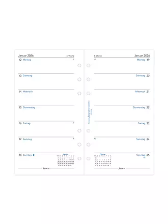 FILOFAX | Inserto per agenda settimanale in tedesco Personal 2026 | 